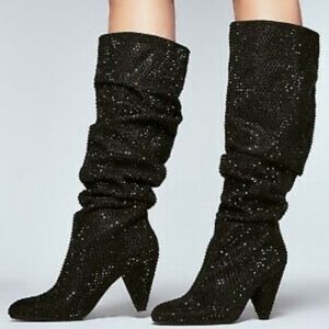 INC Womens Gerii 3 Embellished Slouchy Fashion Knee-High Boots Shoes Sz 7